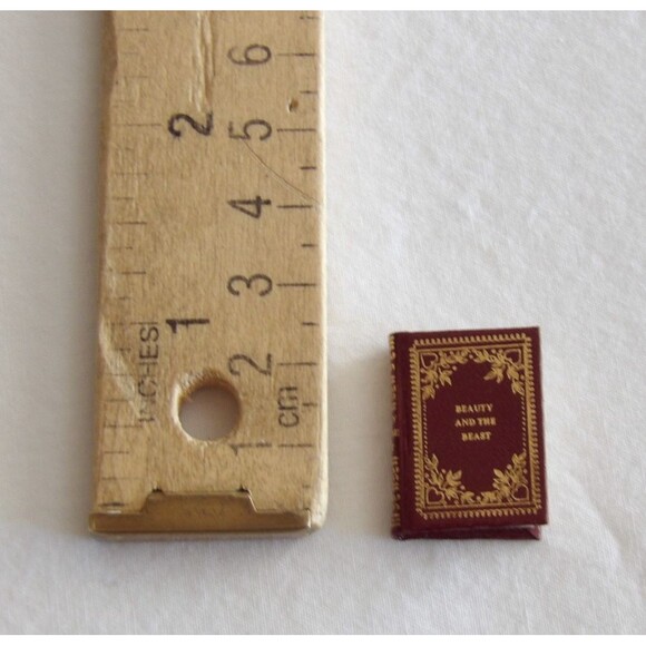 Dollhouse Miniature Book Beauty And The Beast #170? Of 300 Barbara Raheb - Picture 3 of 14